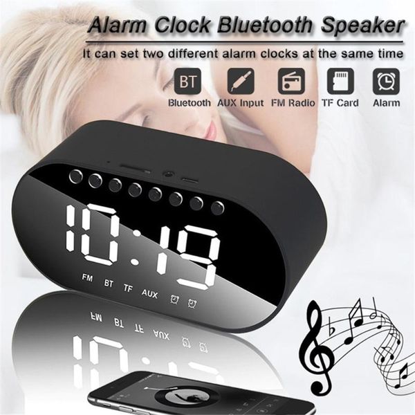 mini speakers led alarm clock with fm radio wireless bluetooth speaker mirror support aux tf card usb music player digital
mini speakers led alarm clock with fm radio wireless bluetooth speaker mirror support aux tf card usb music player digital