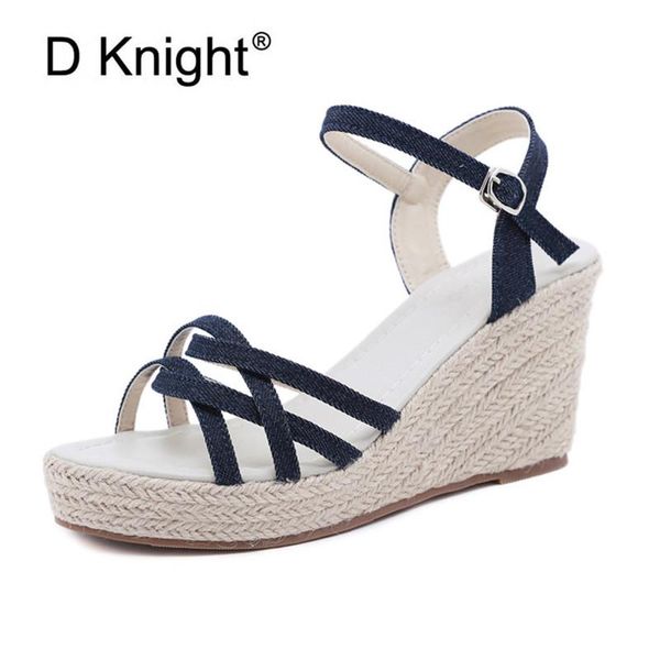 sandals summer korean espadrilles wedges ladies fashion ankle strap waterproof platform women shoes straw high heels, Black
sandals summer korean espadrilles wedges ladies fashion ankle strap waterproof platform women shoes straw high heels, Black