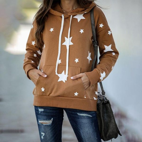 women's hoodies & sweatshirts womens star print pocket long sleeve casual loose drawstring hooded ladies pullover gyue1, Black
women's hoodies & sweatshirts womens star print pocket long sleeve casual loose drawstring hooded ladies pullover gyue1, Black