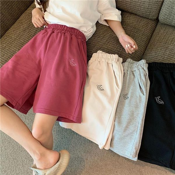 women's shorts korean style print pocket high waist wide-leg half pants casual sweet student summer sports biker clothing, White;black
women's shorts korean style print pocket high waist wide-leg half pants casual sweet student summer sports biker clothing, White;black