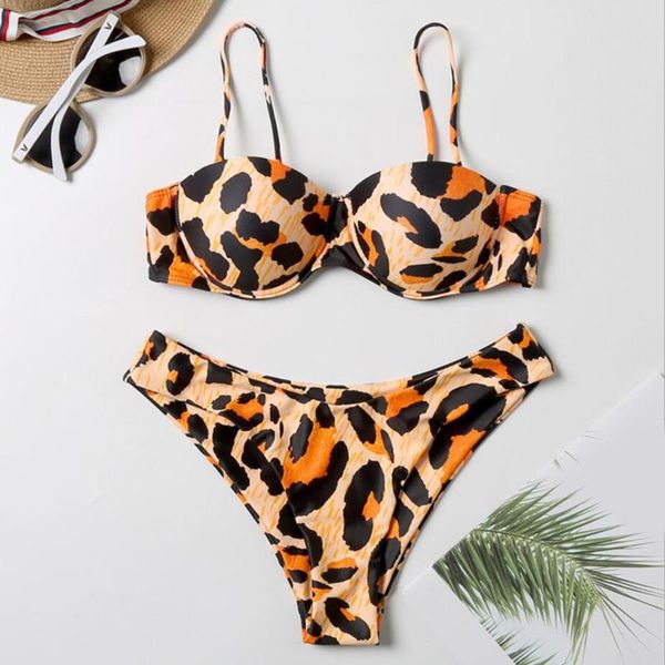 women wear bikini female swimwear beach leopard beachwear set bathing suit snakeskin push up swimsuit women's, White;black
women wear bikini female swimwear beach leopard beachwear set bathing suit snakeskin push up swimsuit women's, White;black