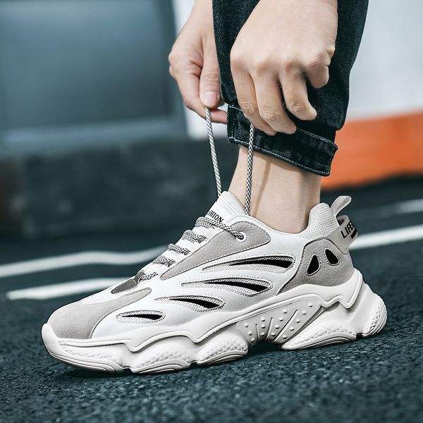 464748 size 2021 new harajuku style dad shoes korean style cold sticky tide shoes thick sole sneakers student lightweight casual mens shoes, Black;white
464748 size 2021 new harajuku style dad shoes korean style cold sticky tide shoes thick sole sneakers student lightweight casual mens shoes, Black;white