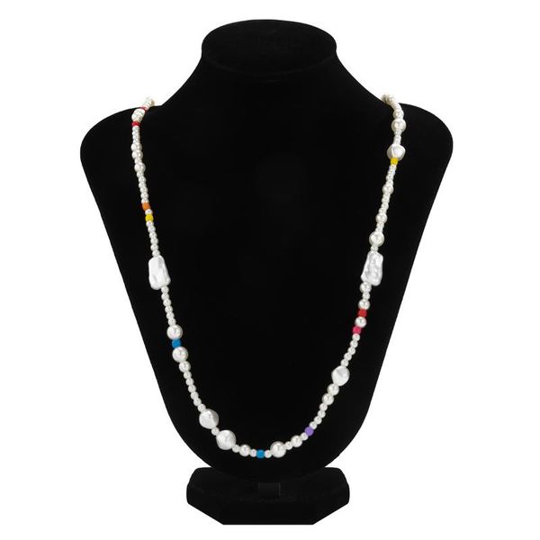 chains simple imitation pearl necklace for women 2021 fashion jewelry sweater accessories irregular geometric punk, Silver
chains simple imitation pearl necklace for women 2021 fashion jewelry sweater accessories irregular geometric punk, Silver