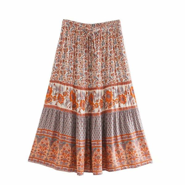 skirts rayon cotton women high waist floral print bohemian beach chic spring summer holiday seaside boho casual mid 17en, Black
skirts rayon cotton women high waist floral print bohemian beach chic spring summer holiday seaside boho casual mid 17en, Black