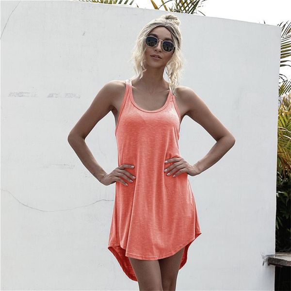 casual dresses u-neck sleeveless tank card shoulder dress women solid loose off polyester mini summer vestidos streetwear, Black;gray
casual dresses u-neck sleeveless tank card shoulder dress women solid loose off polyester mini summer vestidos streetwear, Black;gray