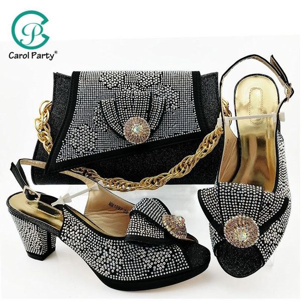 dress shoes black color shoe and matching bag for nigeria party african wedding set italian women
dress shoes black color shoe and matching bag for nigeria party african wedding set italian women