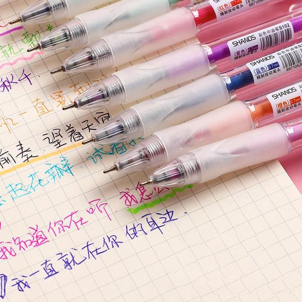 8pcs/lot color ink gel pen 0.7mm multicolor neutral set for kids students writing marking supplies office school pens
8pcs/lot color ink gel pen 0.7mm multicolor neutral set for kids students writing marking supplies office school pens