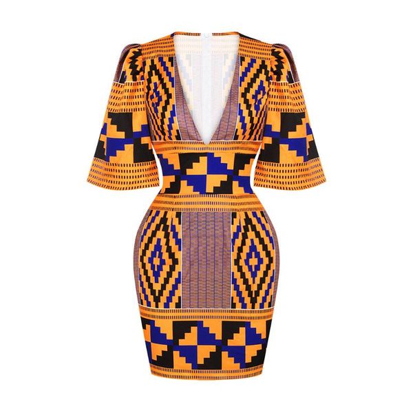 ethnic clothing african women's deep v-neck horn sleeved hip skirt slim slimming indonesian short dress fqin, Red
ethnic clothing african women's deep v-neck horn sleeved hip skirt slim slimming indonesian short dress fqin, Red