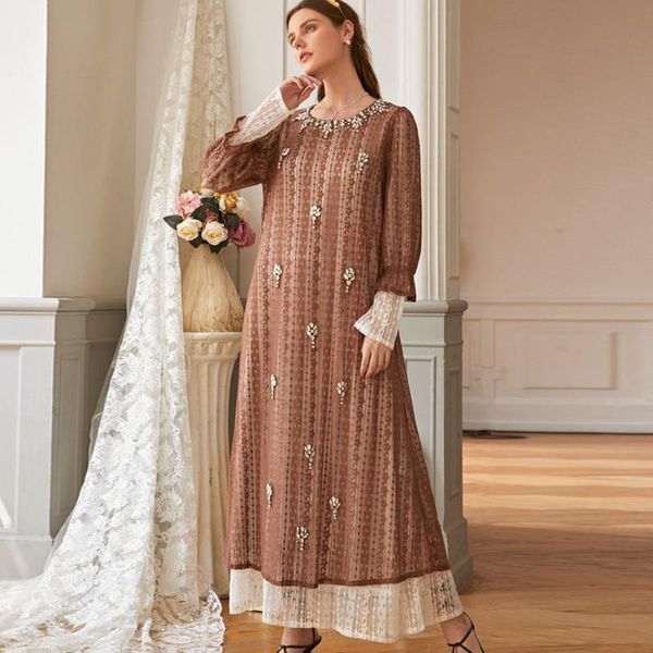 ethnic clothing 2021 muslim heavy industries diamond lace long sleeve dress southeast asia indonesia middle east turkey abaya, Red
ethnic clothing 2021 muslim heavy industries diamond lace long sleeve dress southeast asia indonesia middle east turkey abaya, Red