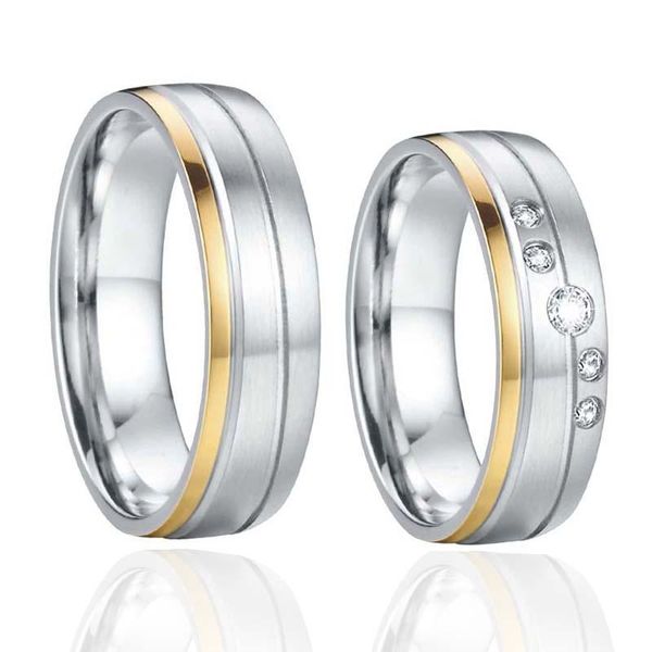 pair wedding bands couple rings set for men women stainless steel jewelry lovers marriage alliance anniversary gift cluster, Golden;silver
pair wedding bands couple rings set for men women stainless steel jewelry lovers marriage alliance anniversary gift cluster, Golden;silver