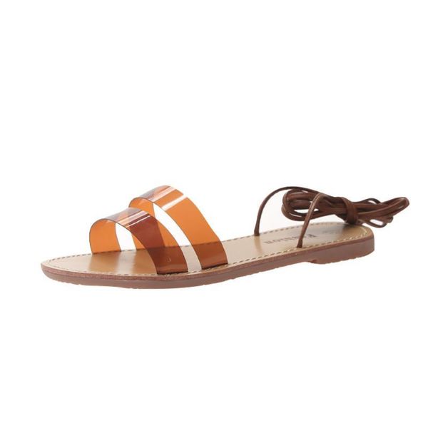 sandals fashion summer women transparent flat beach flat-soled roman shoes woman 43d1, Black
sandals fashion summer women transparent flat beach flat-soled roman shoes woman 43d1, Black