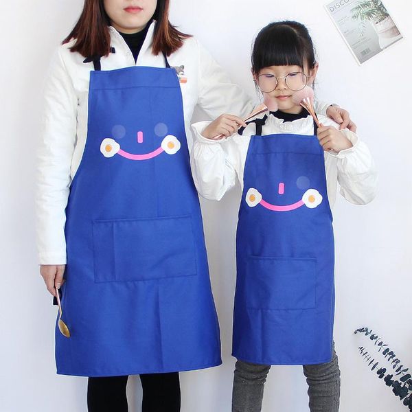 cotton parent-child apron sleeveless bib painting overalls for adults and children aprons 
cotton parent-child apron sleeveless bib painting overalls for adults and children aprons