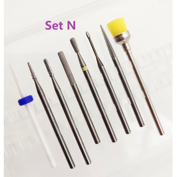 nail art equipment 14kinds box set safety tapered carbide drill bits with cut drills milling cutter for manicure remove gel, Silver
nail art equipment 14kinds box set safety tapered carbide drill bits with cut drills milling cutter for manicure remove gel, Silver