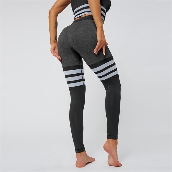women's leggings peach hip high waist yoga pants knitting seamless breathable striped fitness tights, Black
women's leggings peach hip high waist yoga pants knitting seamless breathable striped fitness tights, Black