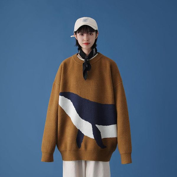 men's sweaters men coat couple whale jacquard sweater round neck autumn winter sport streetwear tidal current the listing, White;black
men's sweaters men coat couple whale jacquard sweater round neck autumn winter sport streetwear tidal current the listing, White;black