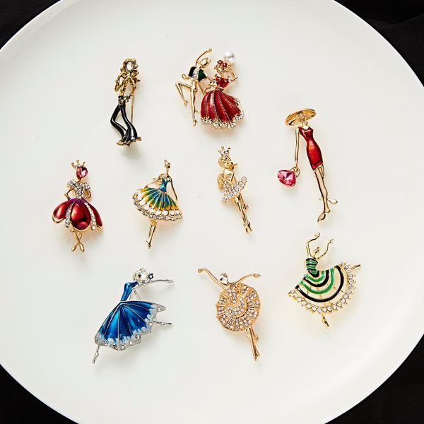 elegant cute ballet dancing girl enamel pins shiny crystal brooches for women girls dress clothing lapel pin jewelry accessoriesdio chan con, Gray
elegant cute ballet dancing girl enamel pins shiny crystal brooches for women girls dress clothing lapel pin jewelry accessoriesdio chan con, Gray