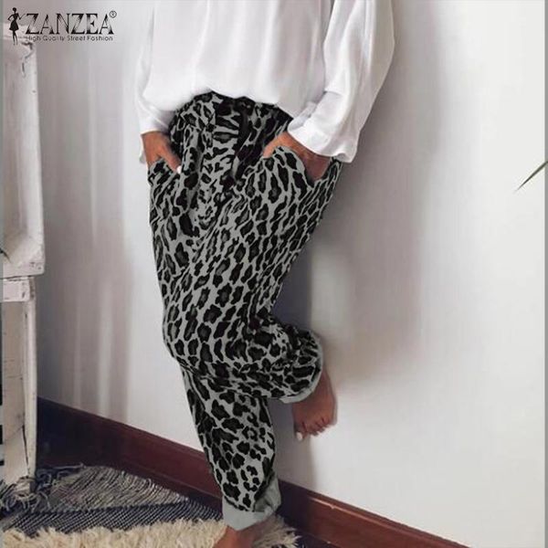 women's pants & capris zanzea women leopard printed 2021 summer elastic waist trousers casual long pantalon woman wide leg palazzo turn, Black;white
women's pants & capris zanzea women leopard printed 2021 summer elastic waist trousers casual long pantalon woman wide leg palazzo turn, Black;white