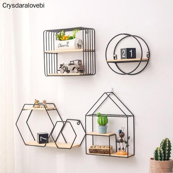 metal iron wooden storage rack multi shape holders black/gold nordic wall shelf diy home decor other
metal iron wooden storage rack multi shape holders black/gold nordic wall shelf diy home decor other