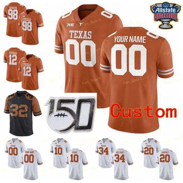texas longhorns football jersey ncaa college 11 sam ehlinger 26 keaontay ingram 10 vince young 2 roschon johnson 6 devin duvernay 6 juwan mi, Black
texas longhorns football jersey ncaa college 11 sam ehlinger 26 keaontay ingram 10 vince young 2 roschon johnson 6 devin duvernay 6 juwan mi, Black