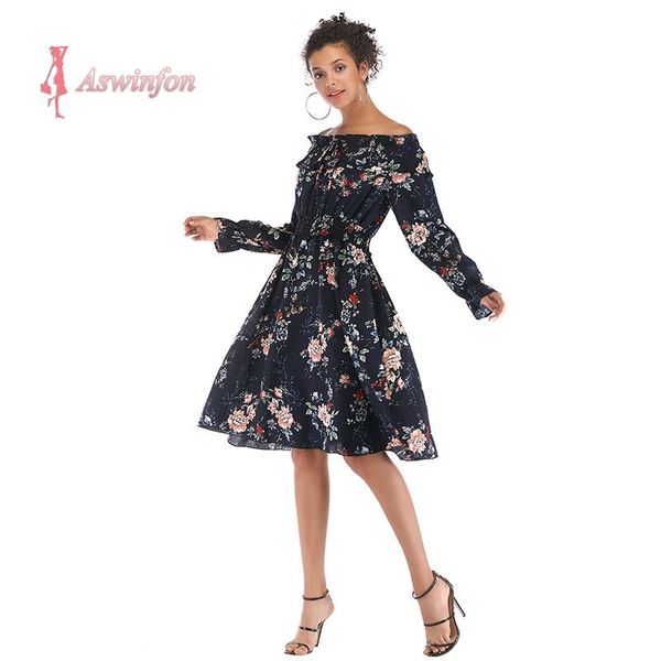 casual dresses aswinfon strapless long sleeve floral dress women fashion a-line chiffon midi, Black;gray
casual dresses aswinfon strapless long sleeve floral dress women fashion a-line chiffon midi, Black;gray