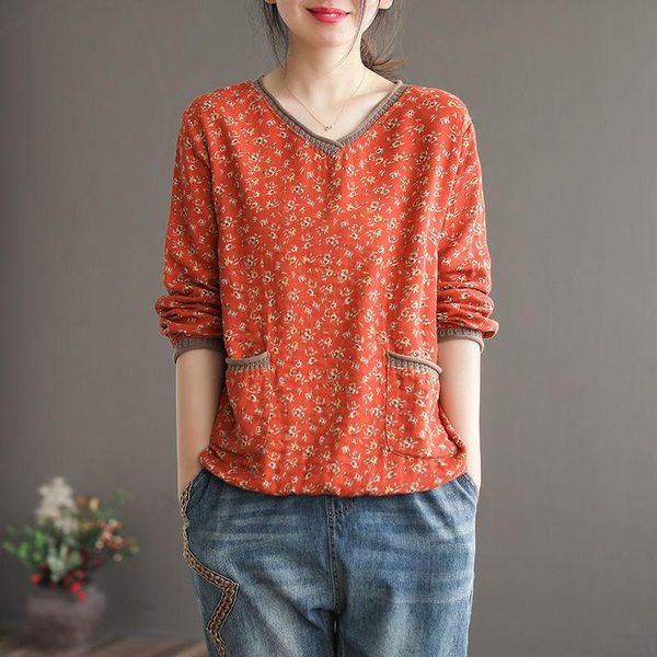 women's t-shirt vintage t shirt women long sleeve cotton linen v neck loose tee woman autumn clothes basic tshirt ladies casual, White
women's t-shirt vintage t shirt women long sleeve cotton linen v neck loose tee woman autumn clothes basic tshirt ladies casual, White