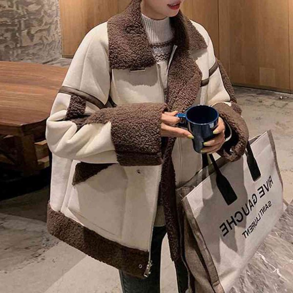 Women's Fur & Faux Women Autumn Winter Fashion Jacket Female Leather Jackets Lambwool Shirling ry Ladies Vintage Coat 4ZB4, Black
Women's Fur & Faux Women Autumn Winter Fashion Jacket Female Leather Jackets Lambwool Shirling ry Ladies Vintage Coat 4ZB4, Black