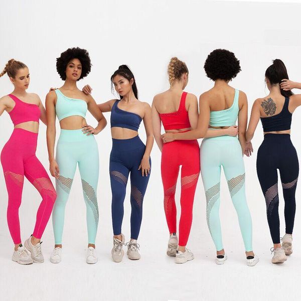 yoga outfits seamless set women gym clothing sportswear mesh workout leggings suit one shoulder sports bra 2pcs clothes for ladies, White;red
yoga outfits seamless set women gym clothing sportswear mesh workout leggings suit one shoulder sports bra 2pcs clothes for ladies, White;red