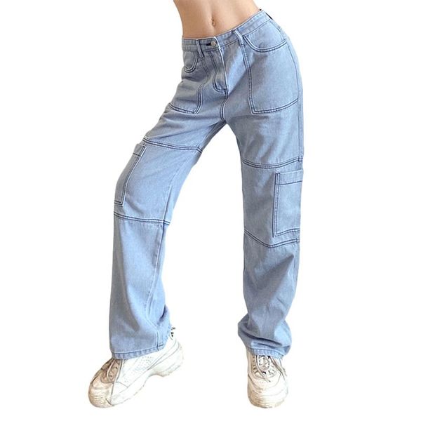 women's jeans women boyfriend straight leg jeans, casual high waist solid color stitch loose denim pants, Blue
women's jeans women boyfriend straight leg jeans, casual high waist solid color stitch loose denim pants, Blue