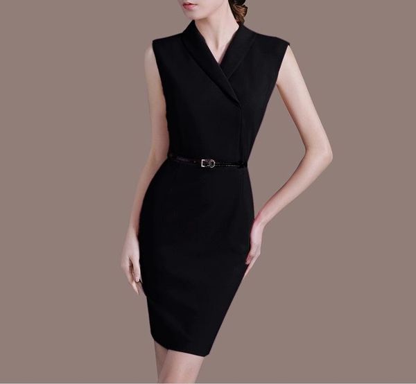 casual dresses female ol summer plus size turn-down collar knee-length slim woman solid oversized sleeveless hedging elegant belt dress, Black;gray
casual dresses female ol summer plus size turn-down collar knee-length slim woman solid oversized sleeveless hedging elegant belt dress, Black;gray