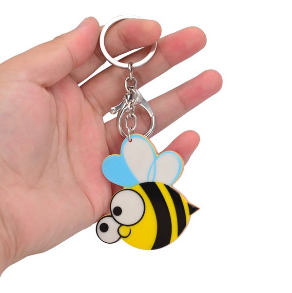 cute cartoon acrylic keychains creative honeybee bee animal key chain jewelry for women kids girls gift car accessory, Slivery;golden
cute cartoon acrylic keychains creative honeybee bee animal key chain jewelry for women kids girls gift car accessory, Slivery;golden