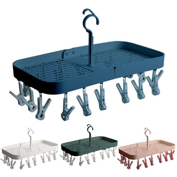 hangers & racks 3 colors foldable hanging socks multi-clip household multi-function clothes inner hanger folding dormitory artifact tools
hangers & racks 3 colors foldable hanging socks multi-clip household multi-function clothes inner hanger folding dormitory artifact tools