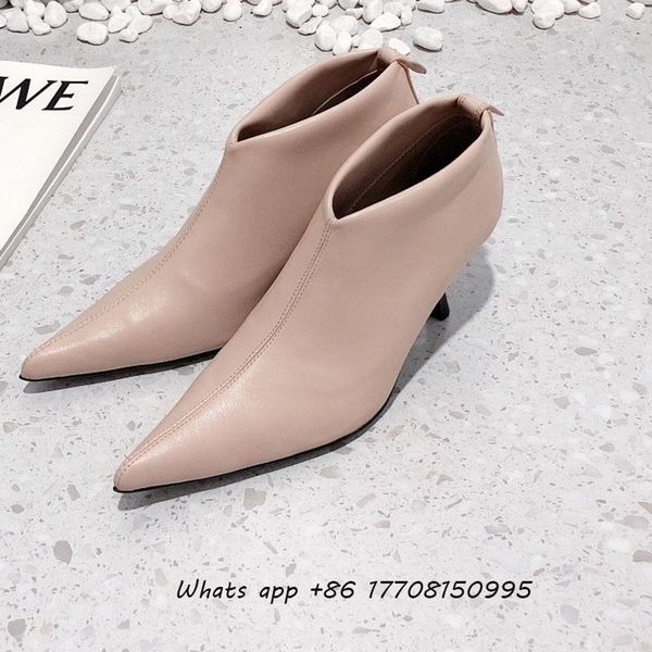 boots 2021 designer genuine leather women high heel autumn mule shoes shallow mouth soild color elegant ladies ankle, Black
boots 2021 designer genuine leather women high heel autumn mule shoes shallow mouth soild color elegant ladies ankle, Black