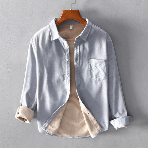 men's casual shirts autumn winter pure cotton plus velvet warm shirt long sleeve solid color bottoming jacket male handsome, White;black
men's casual shirts autumn winter pure cotton plus velvet warm shirt long sleeve solid color bottoming jacket male handsome, White;black