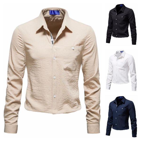 men's casual shirts 2022 spring and autumn linen long-sleeved shirt pure color business office european code s-2xl, White;black
men's casual shirts 2022 spring and autumn linen long-sleeved shirt pure color business office european code s-2xl, White;black