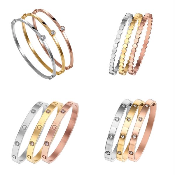 love bracelet gold bangle women men luxury charm jewelry stainless steel zircon couples party wedding engagement bridal gift womens diamond, Black
love bracelet gold bangle women men luxury charm jewelry stainless steel zircon couples party wedding engagement bridal gift womens diamond, Black