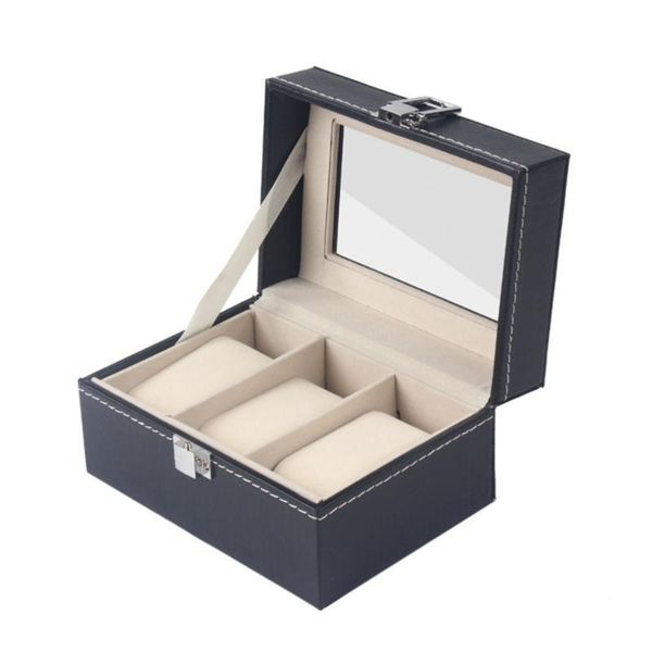 watch boxes & cases 3 slots watches box pu glass wristwatch bracelet jewelry display case holder storage for home bathroom (black), Black;blue
watch boxes & cases 3 slots watches box pu glass wristwatch bracelet jewelry display case holder storage for home bathroom (black), Black;blue