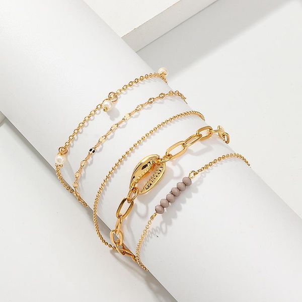 charm bracelets 8seasons fashion bohemian set gold color link chain shell connector beads romantic jewelry charms for women gift,1set, Golden;silver
charm bracelets 8seasons fashion bohemian set gold color link chain shell connector beads romantic jewelry charms for women gift,1set, Golden;silver