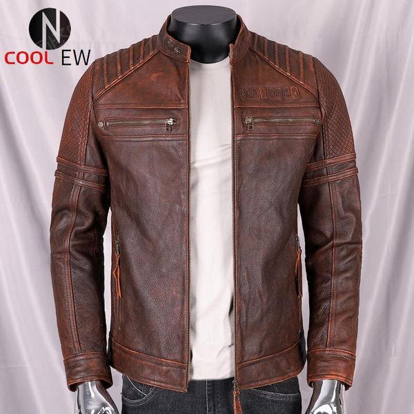men's leather & faux 2021 vintage brown motorcycle style genuine jacket men plus size 5xl real thick cowhide autumn slim fit biker coat, Black
men's leather & faux 2021 vintage brown motorcycle style genuine jacket men plus size 5xl real thick cowhide autumn slim fit biker coat, Black