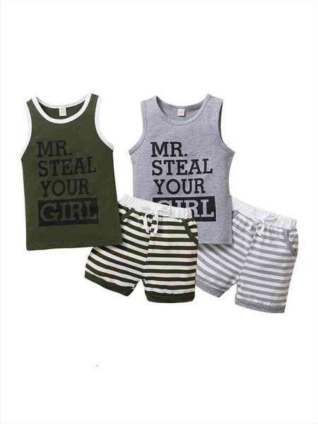 little boys vest and shorts suit special letter printed sleeveless and stripe short pants 0-3t, White
little boys vest and shorts suit special letter printed sleeveless and stripe short pants 0-3t, White