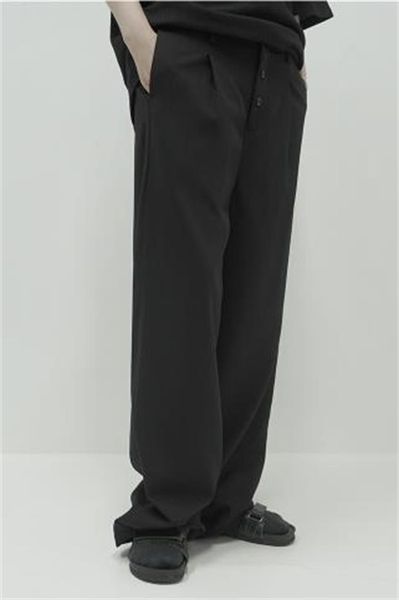 men's pants large lovers wear yamamoto style high waist summer thin casual straight trousers trous, Black
men's pants large lovers wear yamamoto style high waist summer thin casual straight trousers trous, Black