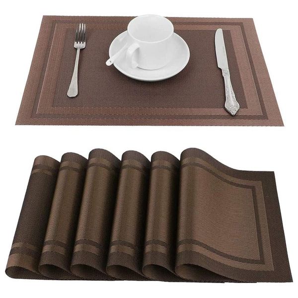 mats & pads 6pcs set tableware pad placemat table mat heat insulation non-slip simple placemats disc for dining decor
mats & pads 6pcs set tableware pad placemat table mat heat insulation non-slip simple placemats disc for dining decor