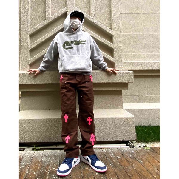 crosin hip straight ch loose crosin vibe cross jeans hop travis scott pants men's, Blue
crosin hip straight ch loose crosin vibe cross jeans hop travis scott pants men's, Blue