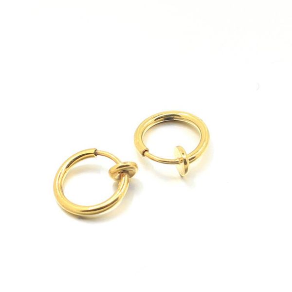 hoop & huggie fashion punk male pendientes color gold stainless steel 8mm 10mm non-piercing earrings jewelry for cool men, Golden;silver
hoop & huggie fashion punk male pendientes color gold stainless steel 8mm 10mm non-piercing earrings jewelry for cool men, Golden;silver
