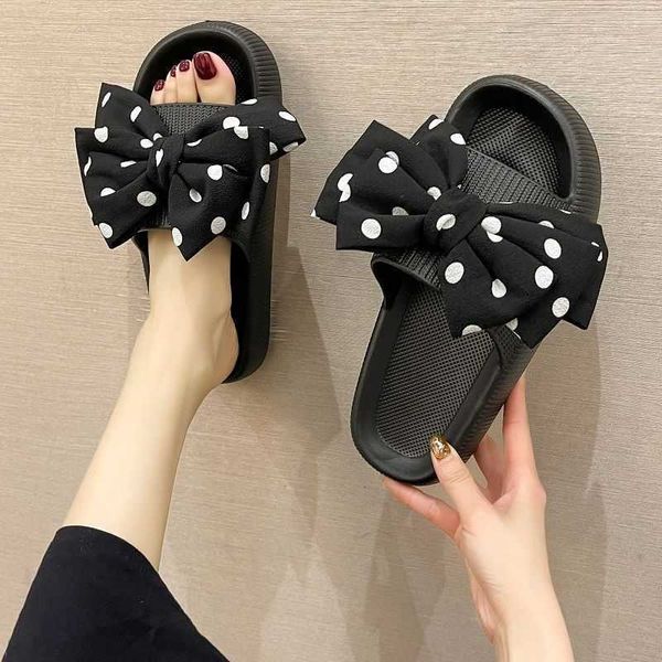 fashionable lovely bow slippers women wear thick soled indoor home sals and beach shoes in summer, Black
fashionable lovely bow slippers women wear thick soled indoor home sals and beach shoes in summer, Black