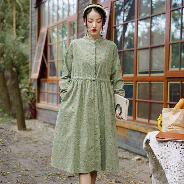 johnature women corduroy vintage dresses print floral a-line bandage clothes autumn stand long sleeve soft women dress 210521, Black;gray
johnature women corduroy vintage dresses print floral a-line bandage clothes autumn stand long sleeve soft women dress 210521, Black;gray