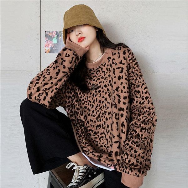 women's hoodies & sweatshirts y2k pink leopard printed street oversize long sleeve 2021 autumn plus size loose female clothing, Black
women's hoodies & sweatshirts y2k pink leopard printed street oversize long sleeve 2021 autumn plus size loose female clothing, Black