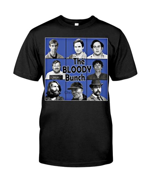 men's t-shirts funny halloween tee the bloody bunch serial killers t-shirt gift for men women, White;black
men's t-shirts funny halloween tee the bloody bunch serial killers t-shirt gift for men women, White;black