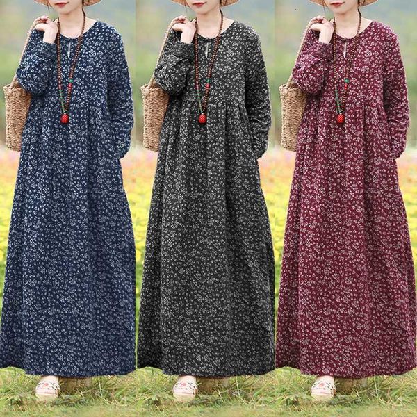 dresses fashion floral dress women's spring sundress 2021 casual long sleeve maxi vestidos female hollow printed robe plus size, Black;gray
dresses fashion floral dress women's spring sundress 2021 casual long sleeve maxi vestidos female hollow printed robe plus size, Black;gray