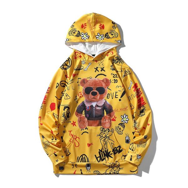 men's hoodies & sweatshirts harajuku men loose bears graffiti print 2021 autumn male casual, Black
men's hoodies & sweatshirts harajuku men loose bears graffiti print 2021 autumn male casual, Black