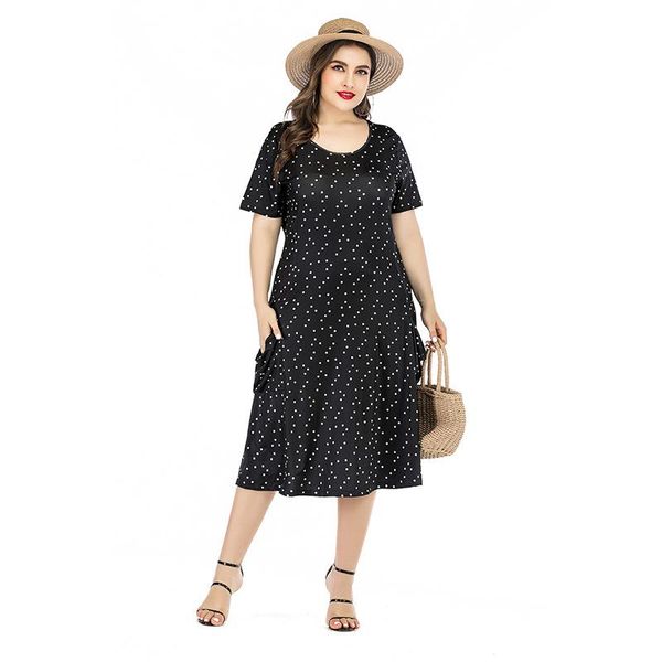 casual dresses 2021 dot print dress high waist midi short sleeve summer women clothing elegant vintage long party, Black;gray
casual dresses 2021 dot print dress high waist midi short sleeve summer women clothing elegant vintage long party, Black;gray